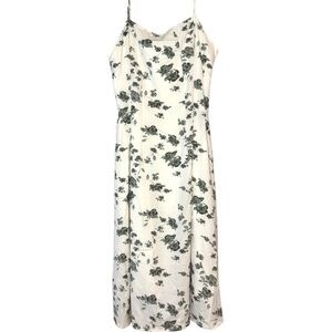 Elegant Green Floral Maxi Dress